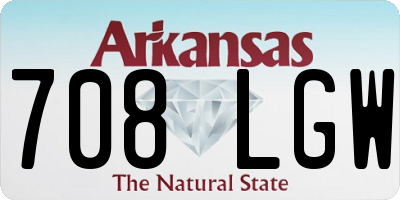 AR license plate 708LGW