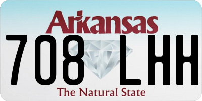 AR license plate 708LHH