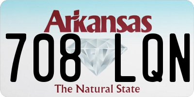 AR license plate 708LQN