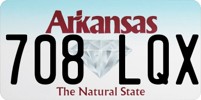AR license plate 708LQX