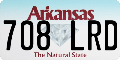 AR license plate 708LRD