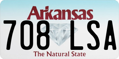 AR license plate 708LSA