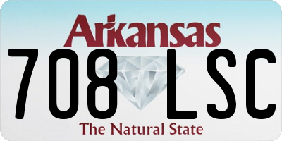 AR license plate 708LSC