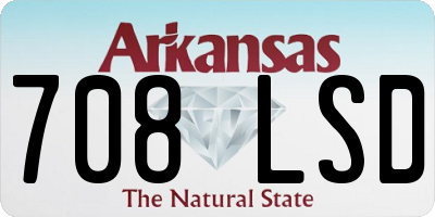 AR license plate 708LSD
