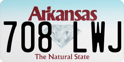 AR license plate 708LWJ