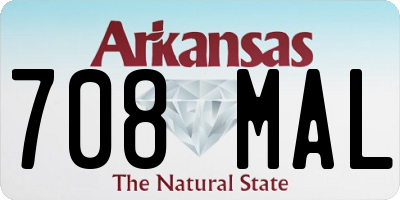 AR license plate 708MAL