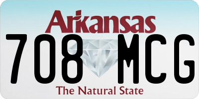 AR license plate 708MCG