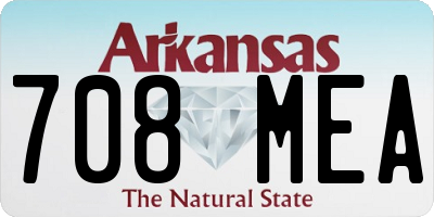 AR license plate 708MEA