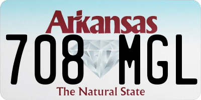 AR license plate 708MGL