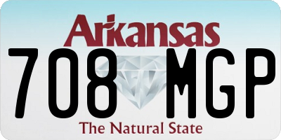 AR license plate 708MGP