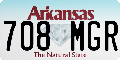 AR license plate 708MGR