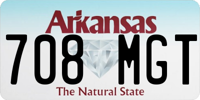 AR license plate 708MGT