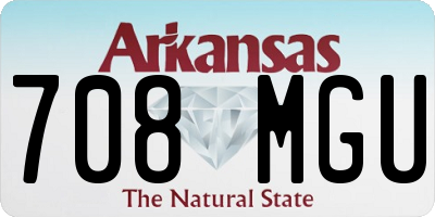AR license plate 708MGU