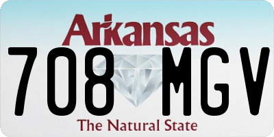 AR license plate 708MGV
