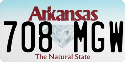 AR license plate 708MGW