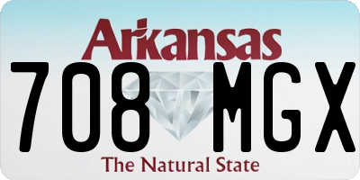 AR license plate 708MGX