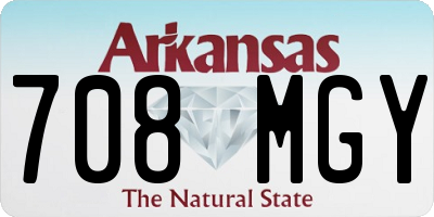 AR license plate 708MGY