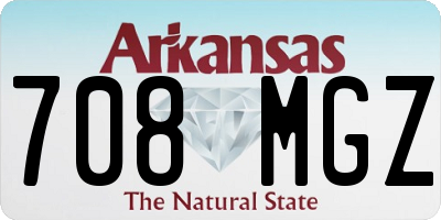 AR license plate 708MGZ