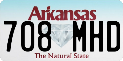 AR license plate 708MHD