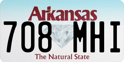 AR license plate 708MHI