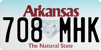 AR license plate 708MHK