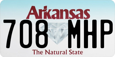 AR license plate 708MHP