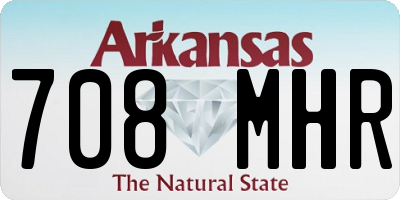 AR license plate 708MHR