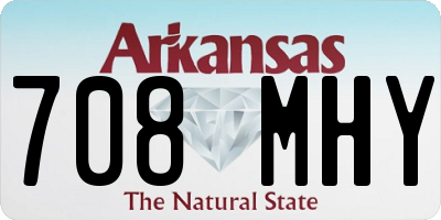 AR license plate 708MHY