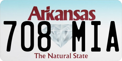 AR license plate 708MIA