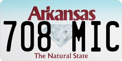 AR license plate 708MIC