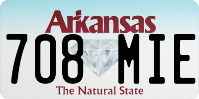 AR license plate 708MIE