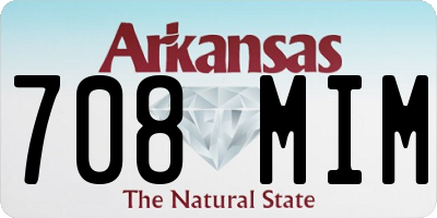 AR license plate 708MIM