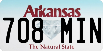AR license plate 708MIN
