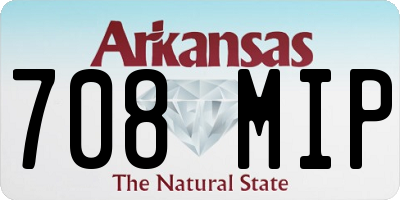 AR license plate 708MIP