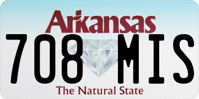 AR license plate 708MIS