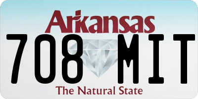 AR license plate 708MIT