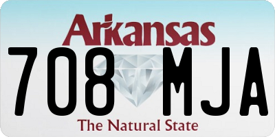 AR license plate 708MJA