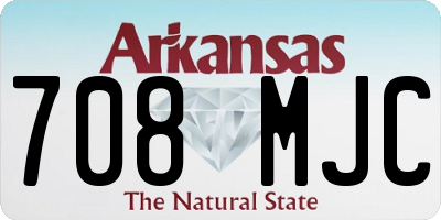 AR license plate 708MJC