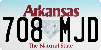 AR license plate 708MJD
