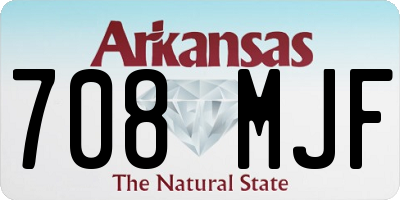 AR license plate 708MJF