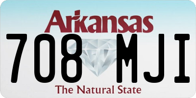AR license plate 708MJI