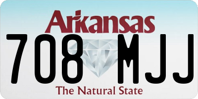 AR license plate 708MJJ