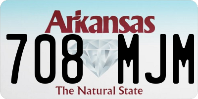 AR license plate 708MJM