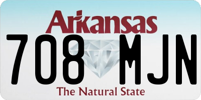 AR license plate 708MJN
