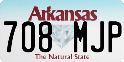 AR license plate 708MJP
