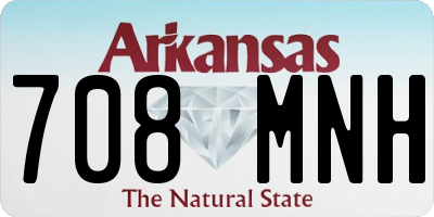 AR license plate 708MNH