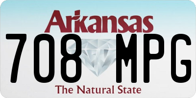 AR license plate 708MPG