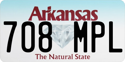 AR license plate 708MPL