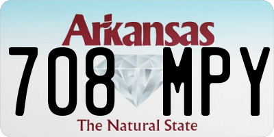 AR license plate 708MPY