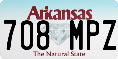 AR license plate 708MPZ